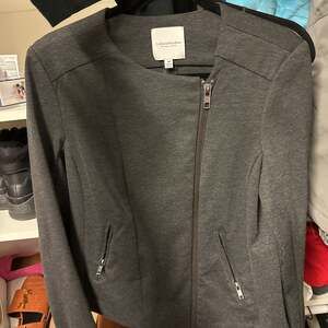 Catherine Malandrino Runway Style Asymmetrical Zip Moto Jacket